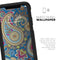 Subtle Blue & Yellow Paisley Pattern - Skin Kit for the iPhone OtterBox Cases