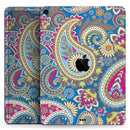 Subtle Blue & Yellow Paisley Pattern - Full Body Skin Decal for the Apple iPad Pro 12.9", 11", 10.5", 9.7", Air or Mini (All Models Available)