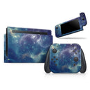 Subtle Blue and Green Nebula // Skin Decal Wrap Kit for Nintendo Switch Console & Dock, Joy-Cons, Pro Controller, Lite, 3DS XL, 2DS XL, DSi, or Wii - Vinyl Skin Wrap for Nintendo Switch 2, OLED, Lite, Pro Controller, Wii & Classic Handhelds