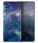 Subtle Blue and Green Nebula - Premium Vinyl Skin Decal for Samsung Galaxy S25 Ultra, S24, S23, S22 & All Galaxy S Models