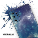 Subtle Blue and Green Nebula - Premium Vinyl Skin Decal for Samsung Galaxy S25 Ultra, S24, S23, S22 & All Galaxy S Models