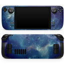 Subtle Blue and Green Nebula // Full Body Skin Decal Wrap Kit for the Steam Deck handheld gaming computer
