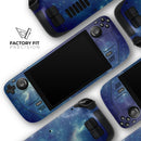Subtle Blue and Green Nebula // Full Body Skin Decal Wrap Kit for the Steam Deck handheld gaming computer