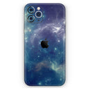 Subtle Blue and Green Nebula - Protective Skin Wrap & Decal – Compatible with iPhone SE to iPhone 17 Pro Max (All Models)