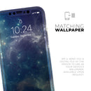 Subtle Blue and Green Nebula - Protective Skin Wrap & Decal – Compatible with iPhone SE to iPhone 17 Pro Max (All Models)