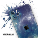 Subtle Blue and Green Nebula - Protective Skin Wrap & Decal – Compatible with iPhone SE to iPhone 17 Pro Max (All Models)