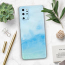 Subtle Green & Blue Watercolor V2 - Premium Vinyl Skin Decal for Samsung Galaxy S25 Ultra, S24, S23, S22 & All Galaxy S Models