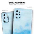Subtle Green & Blue Watercolor V2 - Premium Vinyl Skin Decal for Samsung Galaxy S25 Ultra, S24, S23, S22 & All Galaxy S Models