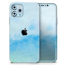 Subtle Green & Blue Watercolor V2 - Vinyl Skin Wrap for iPhone 17 Pro Max, 17 Pro, 17 Air, 17, 16 & All Models — Soft Matte or Ultra Gloss