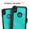 Subtle Neon Turquoise Surface - Skin Kit for the iPhone OtterBox Cases