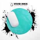 Subtle Neon Turquoise Surface// WaterProof Rubber Foam Backed Anti-Slip Mouse Pad for Home Work Office or Gaming Computer Desk