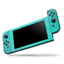 Subtle Neon Turquoise Surface // Skin Decal Wrap Kit for Nintendo Switch Console & Dock, Joy-Cons, Pro Controller, Lite, 3DS XL, 2DS XL, DSi, or Wii - Vinyl Skin Wrap for Nintendo Switch 2, OLED, Lite, Pro Controller, Wii & Classic Handhelds