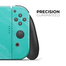 Subtle Neon Turquoise Surface // Skin Decal Wrap Kit for Nintendo Switch Console & Dock, Joy-Cons, Pro Controller, Lite, 3DS XL, 2DS XL, DSi, or Wii - Vinyl Skin Wrap for Nintendo Switch 2, OLED, Lite, Pro Controller, Wii & Classic Handhelds