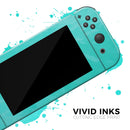 Subtle Neon Turquoise Surface // Skin Decal Wrap Kit for Nintendo Switch Console & Dock, Joy-Cons, Pro Controller, Lite, 3DS XL, 2DS XL, DSi, or Wii - Vinyl Skin Wrap for Nintendo Switch 2, OLED, Lite, Pro Controller, Wii & Classic Handhelds
