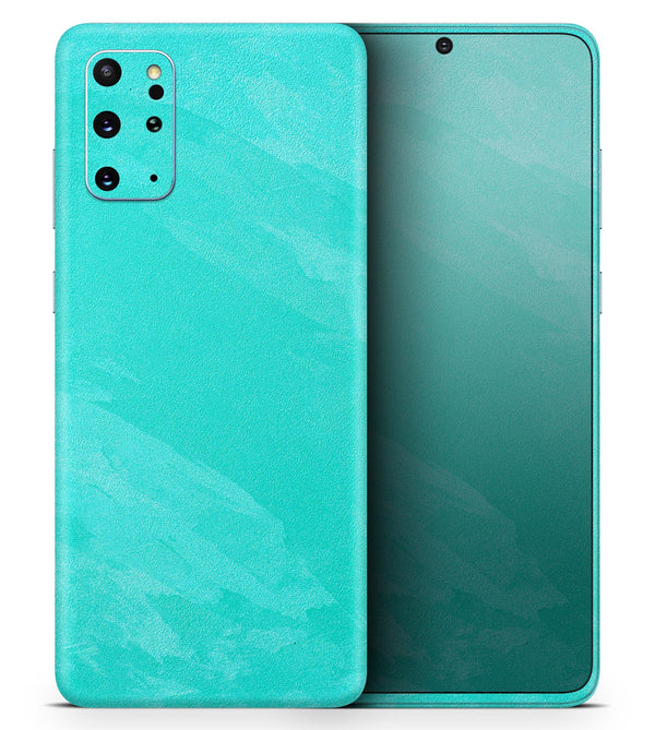Subtle Neon Turquoise Surface - Skin-Kit for the Samsung Galaxy S-Series S20, S20 Plus, S20 Ultra , S10 & others (All Galaxy Devices Available)