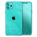 Subtle Neon Turquoise Surface - Protective Skin Wrap & Decal – Compatible with iPhone SE to iPhone 17 Pro Max (All Models)