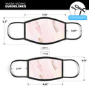 Subtle Pastel Acrylic Strokes V9 - Made in USA Mouth Cover Unisex Anti-Dust Cotton Blend Reusable & Washable Face Mask with Adjustable Sizing for Adult or Child