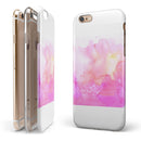 Subtle Pink 2 Absorbed Watercolor Texture iPhone 6/6s or 6/6s Plus 2-Piece Hybrid INK-Fuzed Case