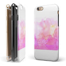 Subtle Pink 2 Absorbed Watercolor Texture iPhone 6/6s or 6/6s Plus 2-Piece Hybrid INK-Fuzed Case