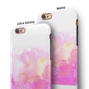Subtle Pink 2 Absorbed Watercolor Texture iPhone 6/6s or 6/6s Plus 2-Piece Hybrid INK-Fuzed Case