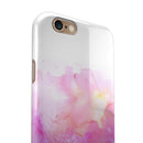 Subtle Pink 2 Absorbed Watercolor Texture iPhone 6/6s or 6/6s Plus 2-Piece Hybrid INK-Fuzed Case