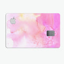 Subtle Pink 2 Absorbed Watercolor Texture - Premium Protective Decal Skin-Kit for the Apple Credit Card