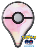 Subtle Pink Absorbed Watercolor Texture Pokémon GO Plus Vinyl Protective Decal Skin Kit