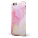 Subtle Pink Absorbed Watercolor Texture iPhone 6/6s or 6/6s Plus 2-Piece Hybrid INK-Fuzed Case