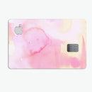 Subtle Pink Absorbed Watercolor Texture - Premium Protective Decal Skin-Kit for the Apple Credit Card
