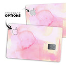 Subtle Pink Absorbed Watercolor Texture - Premium Protective Decal Skin-Kit for the Apple Credit Card