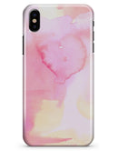 Subtle Pink Absorbed Watercolor Texture - iPhone X Clipit Case