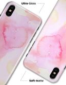 Subtle Pink Absorbed Watercolor Texture - iPhone X Clipit Case