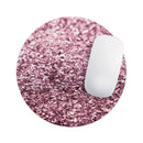Subtle Pink Glimmer// WaterProof Rubber Foam Backed Anti-Slip Mouse Pad for Home Work Office or Gaming Computer Desk