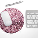 Subtle Pink Glimmer// WaterProof Rubber Foam Backed Anti-Slip Mouse Pad for Home Work Office or Gaming Computer Desk