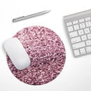 Subtle Pink Glimmer// WaterProof Rubber Foam Backed Anti-Slip Mouse Pad for Home Work Office or Gaming Computer Desk