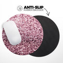 Subtle Pink Glimmer// WaterProof Rubber Foam Backed Anti-Slip Mouse Pad for Home Work Office or Gaming Computer Desk