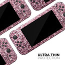Subtle Pink Glimmer // Skin Decal Wrap Kit for Nintendo Switch Console & Dock, Joy-Cons, Pro Controller, Lite, 3DS XL, 2DS XL, DSi, or Wii - Vinyl Skin Wrap for Nintendo Switch 2, OLED, Lite, Pro Controller, Wii & Classic Handhelds
