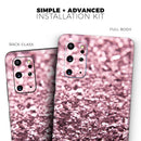 Subtle Pink Glimmer - Premium Vinyl Skin Decal for Samsung Galaxy S25 Ultra, S24, S23, S22 & All Galaxy S Models