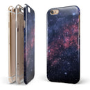Subtle Pink Glowing Space iPhone 6/6s or 6/6s Plus 2-Piece Hybrid INK-Fuzed Case