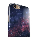 Subtle Pink Glowing Space iPhone 6/6s or 6/6s Plus 2-Piece Hybrid INK-Fuzed Case
