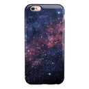 Subtle Pink Glowing Space iPhone 6/6s or 6/6s Plus 2-Piece Hybrid INK-Fuzed Case