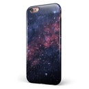 Subtle Pink Glowing Space iPhone 6/6s or 6/6s Plus 2-Piece Hybrid INK-Fuzed Case