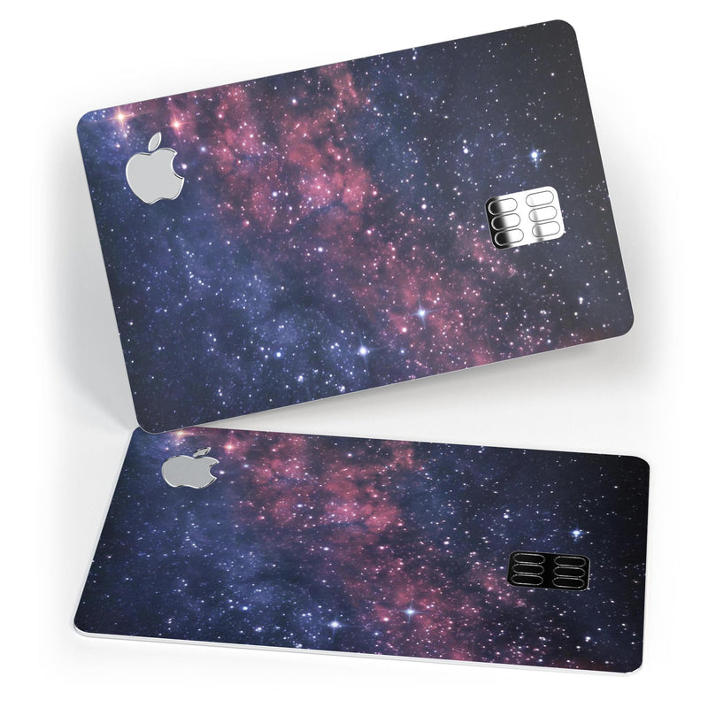 Subtle Pink Glowing Space - Premium Protective Decal Skin-Kit for the Apple Credit Card