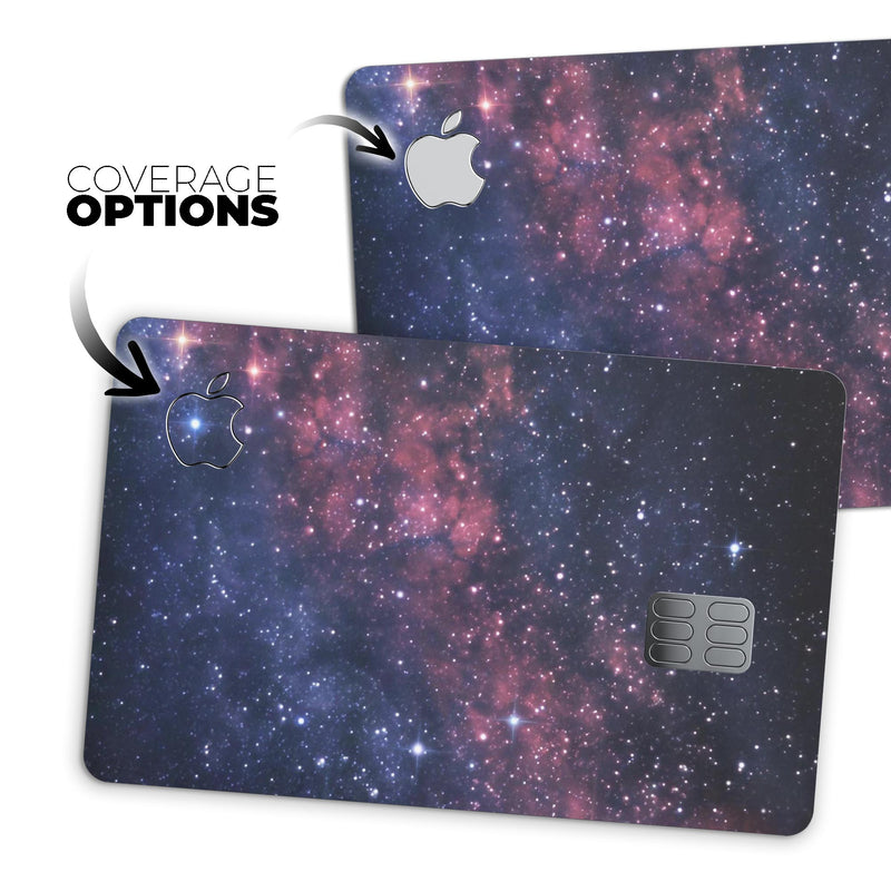 Subtle Pink Glowing Space - Premium Protective Decal Skin-Kit for the Apple Credit Card