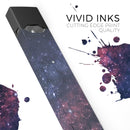 Subtle Pink Glowing Space - Premium Decal Protective Skin-Wrap Sticker compatible with the Juul Labs vaping device