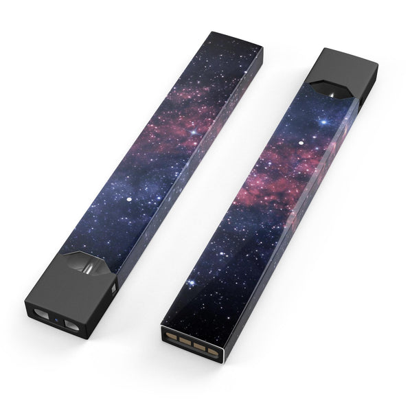 Subtle Pink Glowing Space - Premium Decal Protective Skin-Wrap Sticker compatible with the Juul Labs vaping device