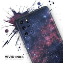 Subtle Pink Glowing Space - Premium Vinyl Skin Decal for Samsung Galaxy S25 Ultra, S24, S23, S22 & All Galaxy S Models