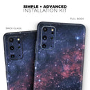 Subtle Pink Glowing Space - Premium Vinyl Skin Decal for Samsung Galaxy S25 Ultra, S24, S23, S22 & All Galaxy S Models