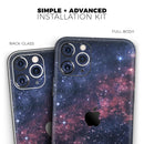 Subtle Pink Glowing Space - Protective Skin Wrap & Decal – Compatible with iPhone SE to iPhone 17 Pro Max (All Models)