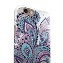 Subtle Pink and Blue Vector Sprout iPhone 6/6s or 6/6s Plus 2-Piece Hybrid INK-Fuzed Case